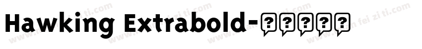 Hawking Extrabold字体转换
